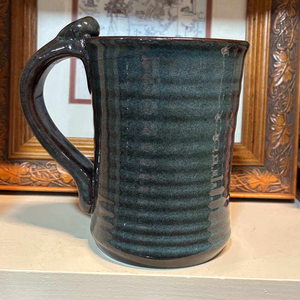 Colorado Moose Ceramic Coffee Mug - Dark Green - Picture 3 of 8